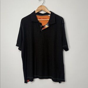 Robert Graham Dark Grey Men's Classic Fit Polo Shirt XL